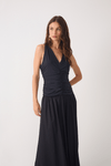 Vestido Franzido Fluity Com Tecido