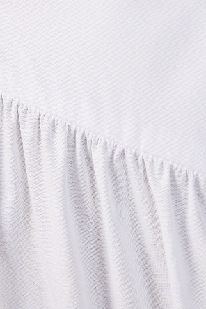 Vestido Cropped Algodão Recorte Cintura