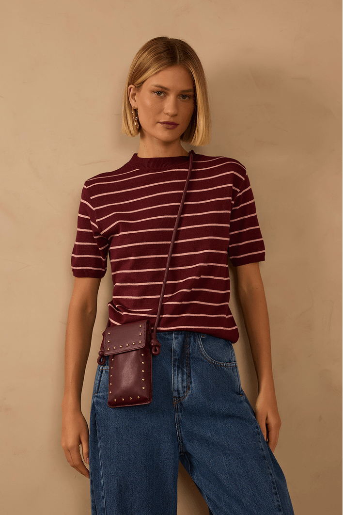 Blusa Tricot Manga Curta