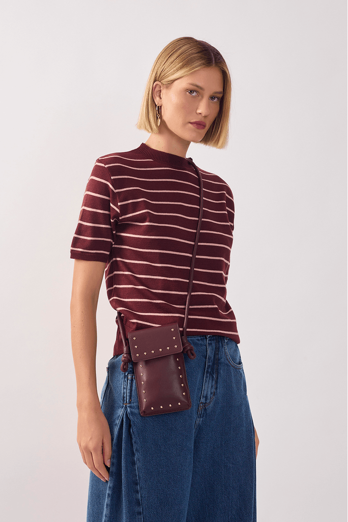 Blusa Tricot Manga Curta