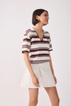 Polo Tricot Bordada Listras