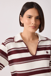 Polo Tricot Bordada Listras