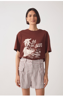 T-shirt Silk Let The Sun