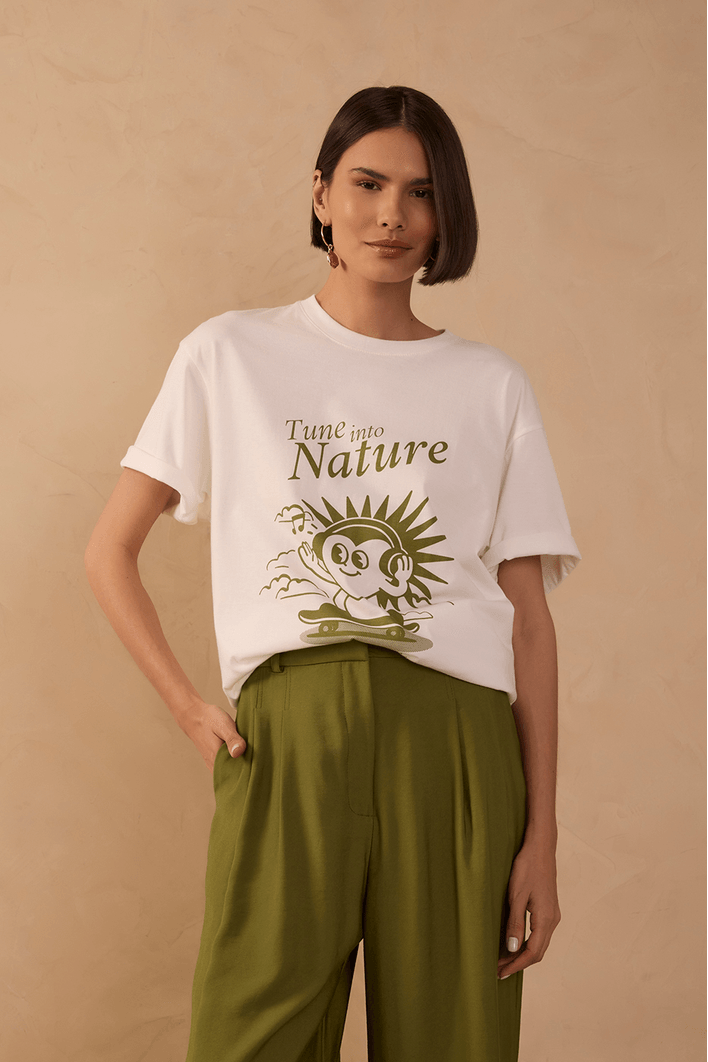 T-shirt Silk Nature