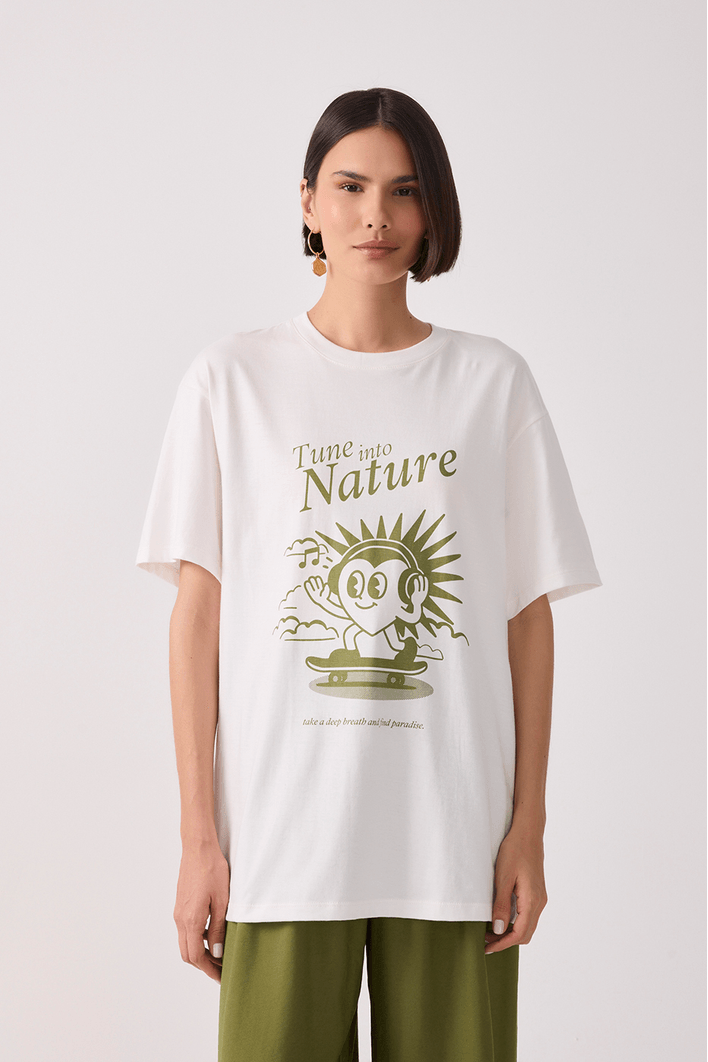 T-shirt Silk Nature