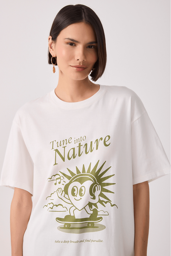 T-shirt Silk Nature