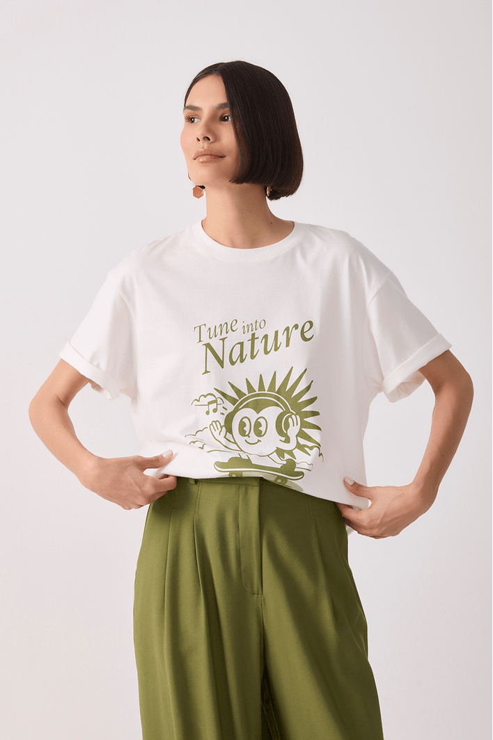 T-shirt Silk Nature