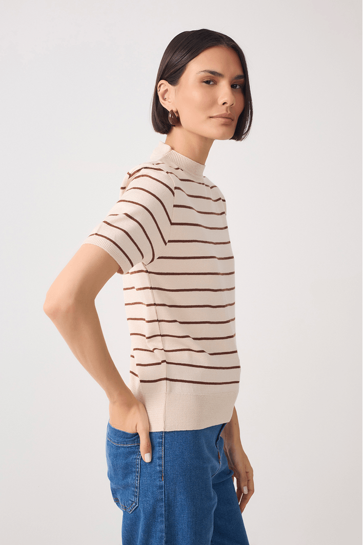 Blusa Tricot Manga Curta