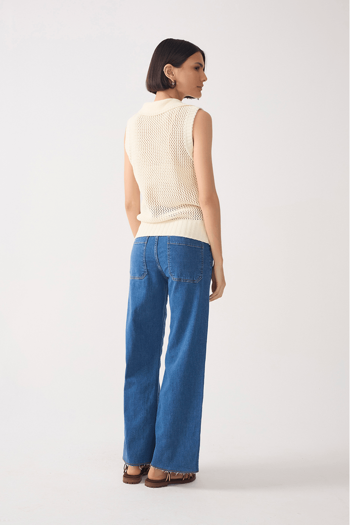 Calça Jeans Cropped