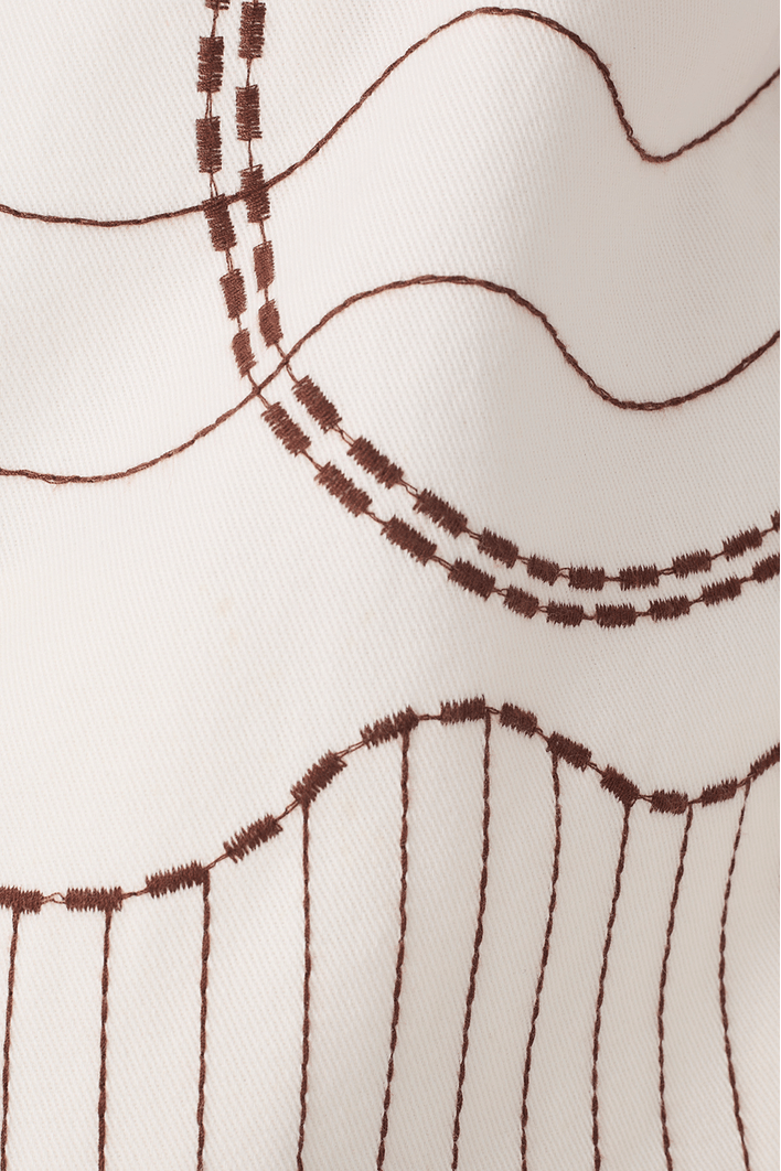 Casaco Sarja Bordado