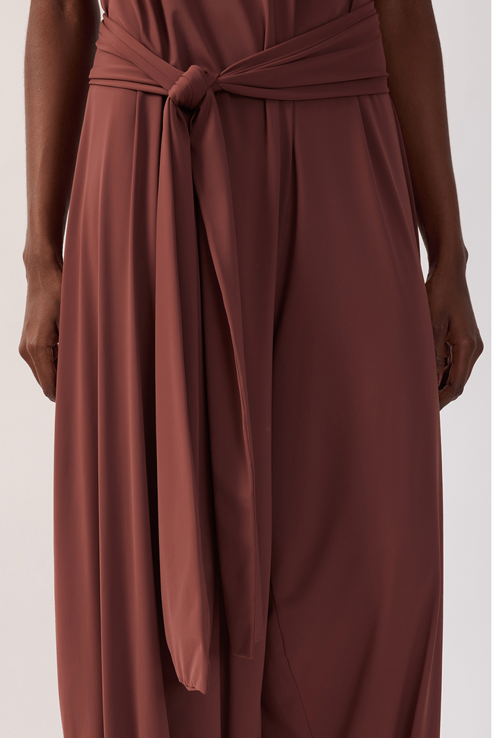 Macacão Jersey Com Faixa