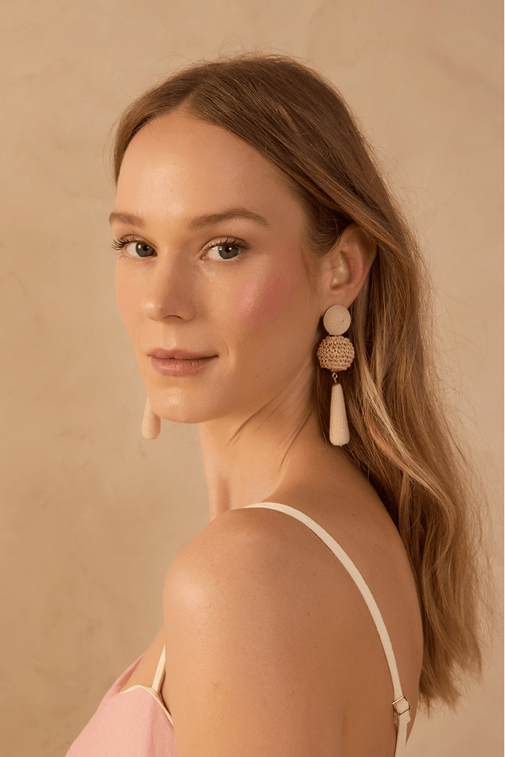 Brinco Crochet de Palha