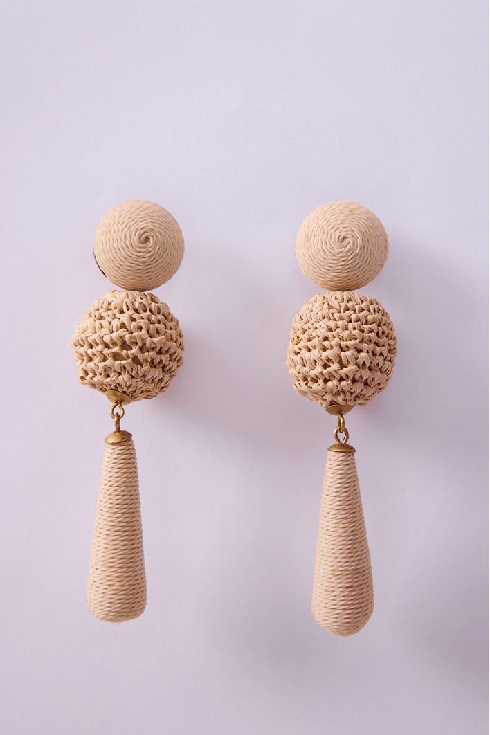 Brinco Crochet de Palha