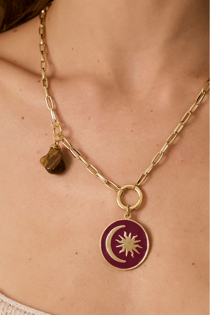 Colar Medalha Eclipse Solar