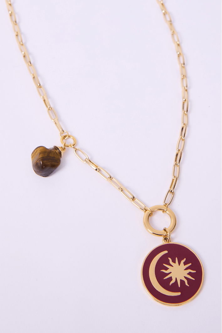 Colar Medalha Eclipse Solar