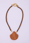 Colar Concha de Madeira