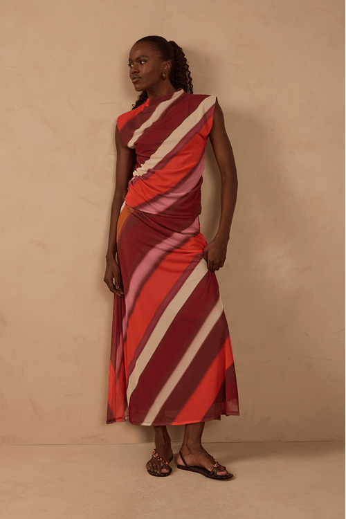 Saia Tule  Estampa Lumini