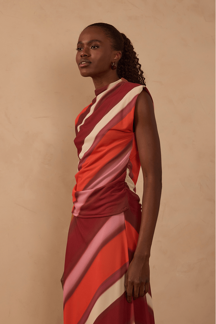 Blusa Tule Estampa Lumini