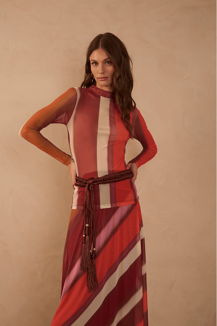 Segunda Pele Tule Estampa Lumini