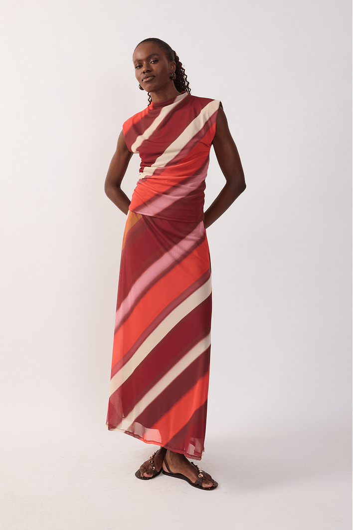 Saia Tule  Estampa Lumini