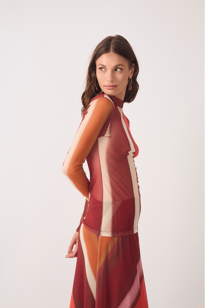 Segunda Pele Tule Estampa Lumini