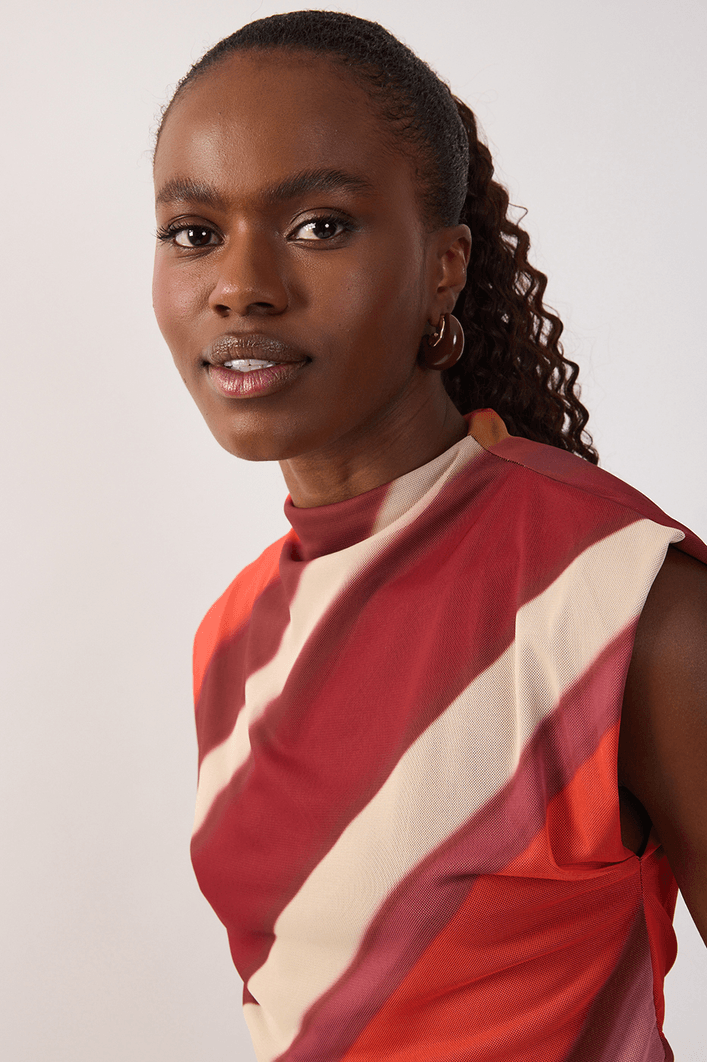 Blusa Tule Estampa Lumini