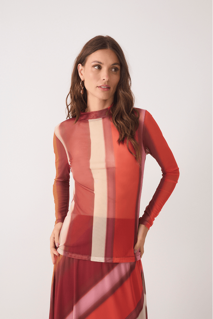 Segunda Pele Tule Estampa Lumini