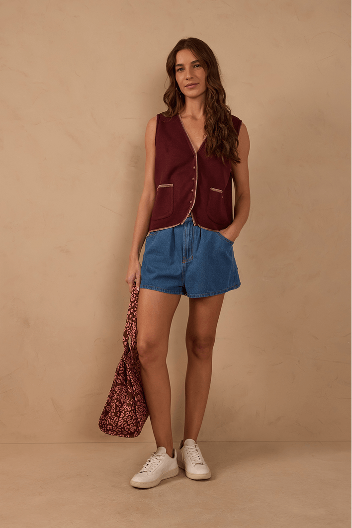 Short Jeans Pregas Cós