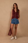 Short Jeans Pregas Cós