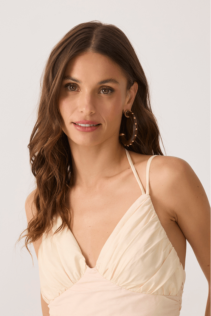 Brinco Argola Madeira Constelar