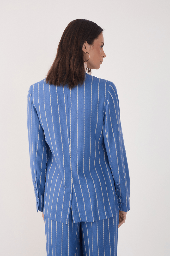 Blazer Linho Listrado