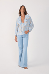 Calça Jeans Flare Baby Blue