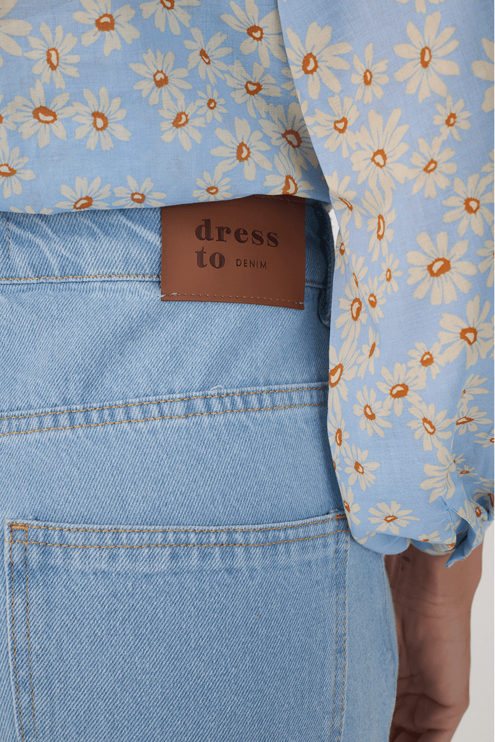 Calça Jeans Flare Baby Blue