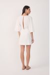 Vestido Curto Linho Mangão
