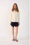 Short Cetim Com Renda