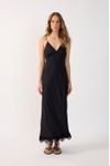 Vestido Cetim Com Renda