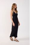 Vestido Cetim Com Renda