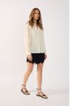 Short Cetim Com Renda