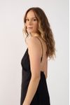 Vestido Cetim Com Renda