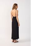 Vestido Cetim Com Renda