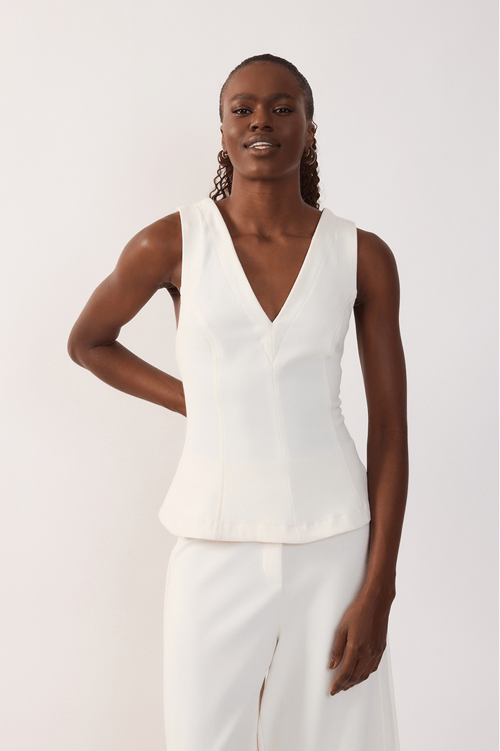Blusa Basque Malha Alfaiataria