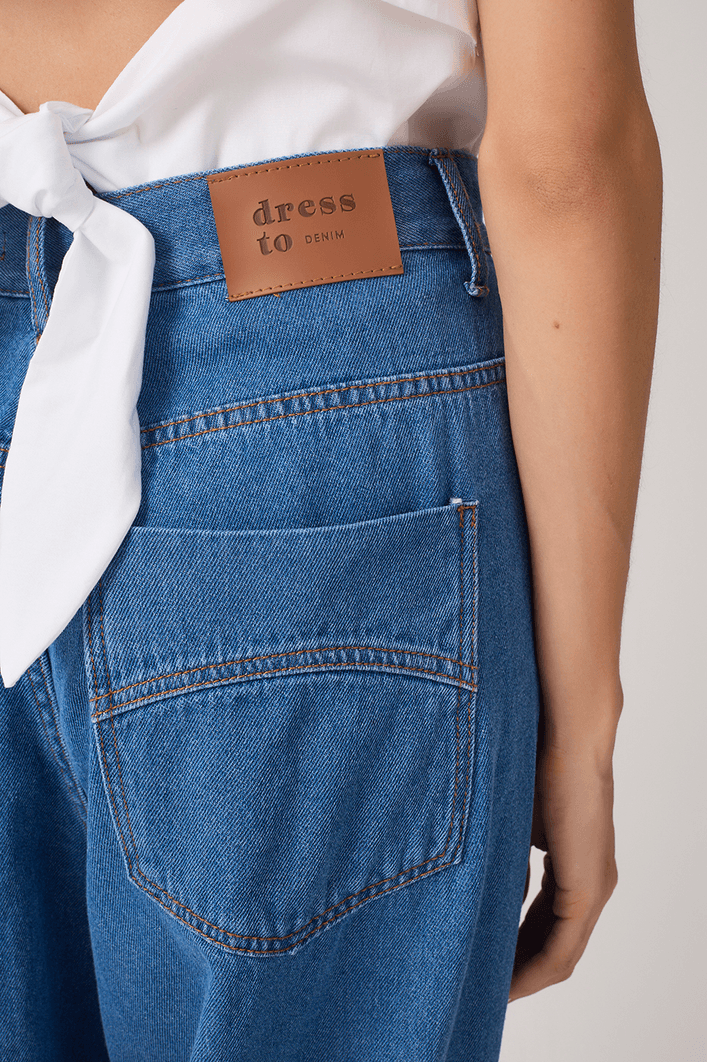 Calça Jeans Pregas Cós