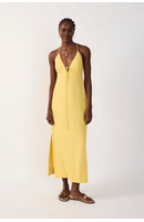 Vestido Cropped Linho Amarração