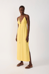 Vestido Cropped Linho Amarração
