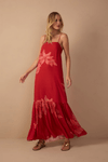 Vestido Cropped Estampa Orquidario