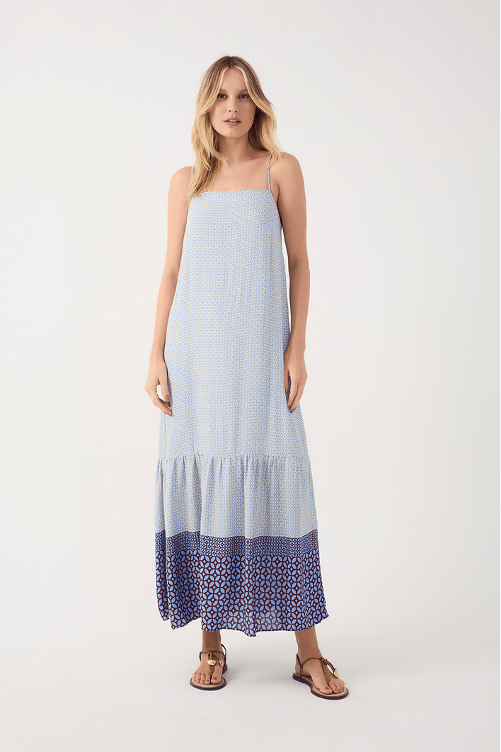 Vestido Cropped Estampa Ladrilho
