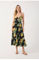 Vestido Midi Estampa Paraiso