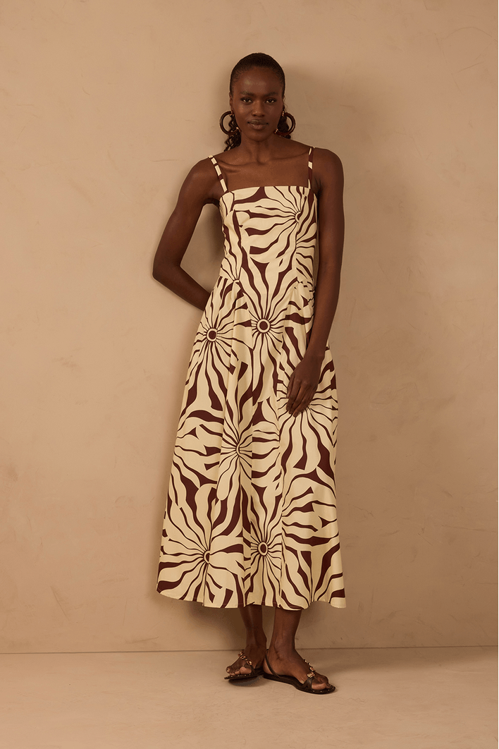 Vestido Cropped Algodão Est Alvorecer