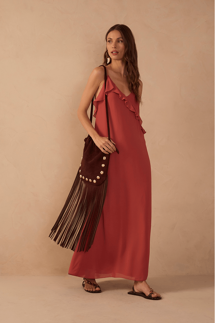 Vestido Cropped Ggt Decote Babado