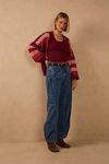 Calça Jeans Barrel Bainha Ajustável